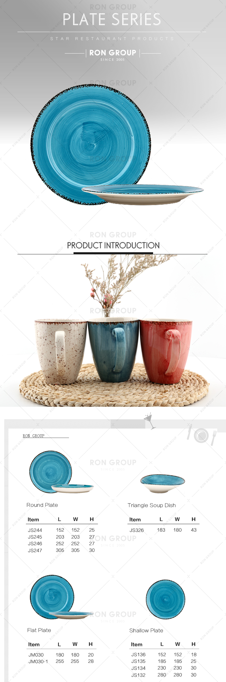Food grade restaurant ceramic porcelain coffee cups with handle