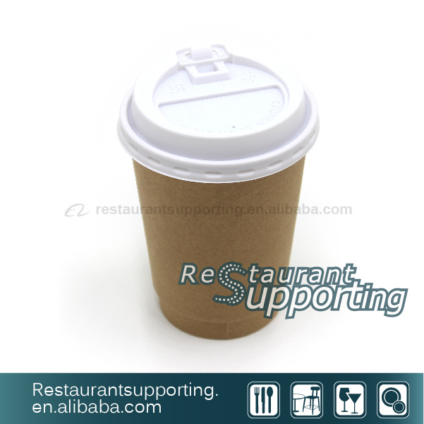 High quality restaurant custom printed costa coffee paper cup with lid