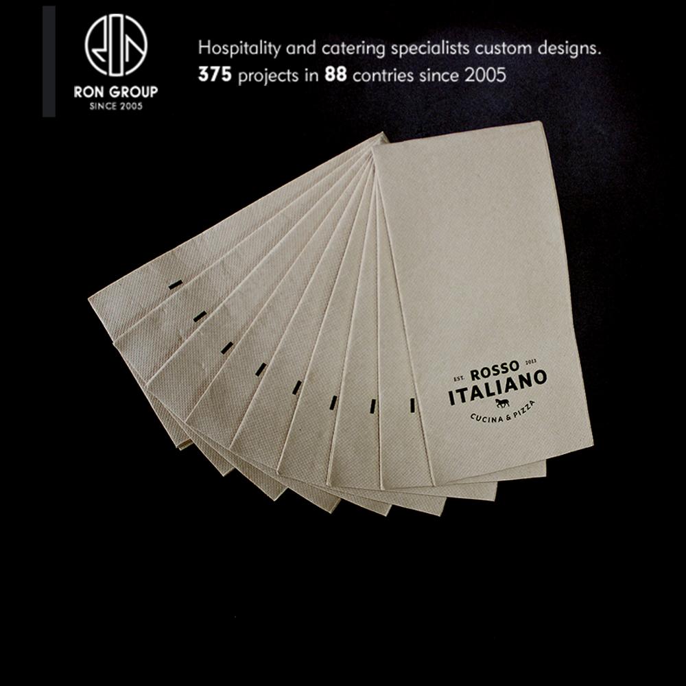 Hot selling restaurant color printed 2ply disposable serviette napkin