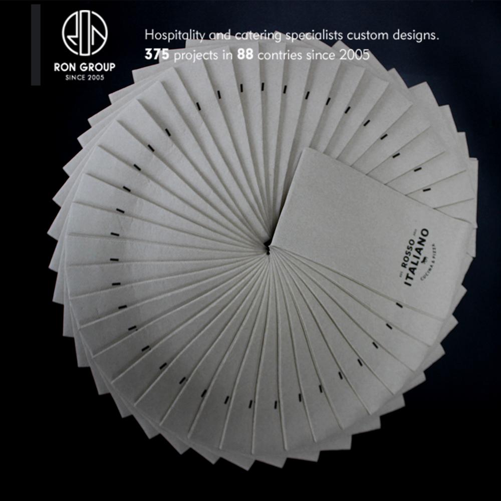 Hot selling restaurant color printed 2ply disposable serviette napkin