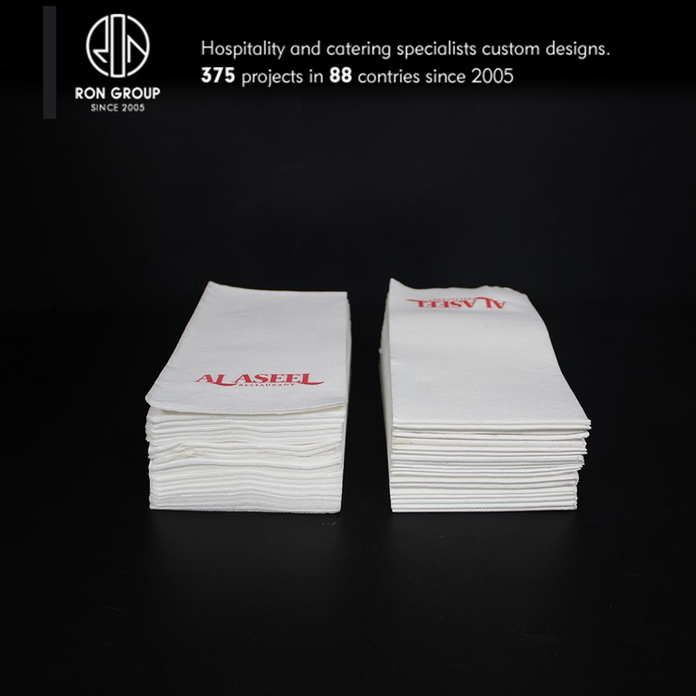 Custom Top quality restaurant 40x40cm printed color napkin