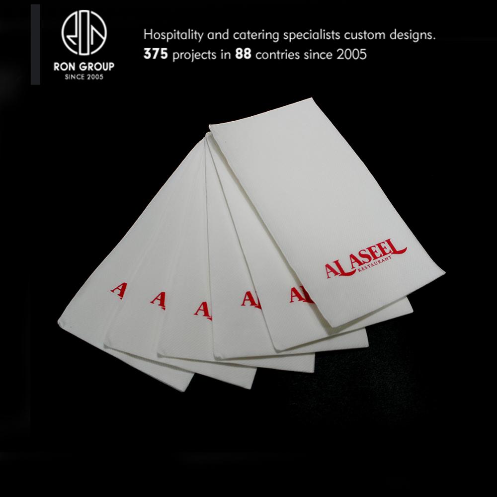 Custom Top quality restaurant 40x40cm printed color napkin