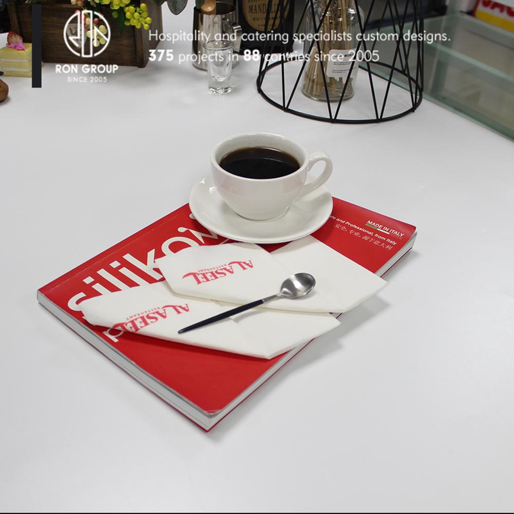 Custom Top quality restaurant 40x40cm printed color napkin