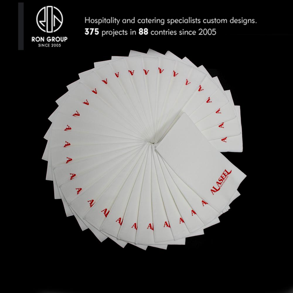 Custom Top quality restaurant 40x40cm printed color napkin