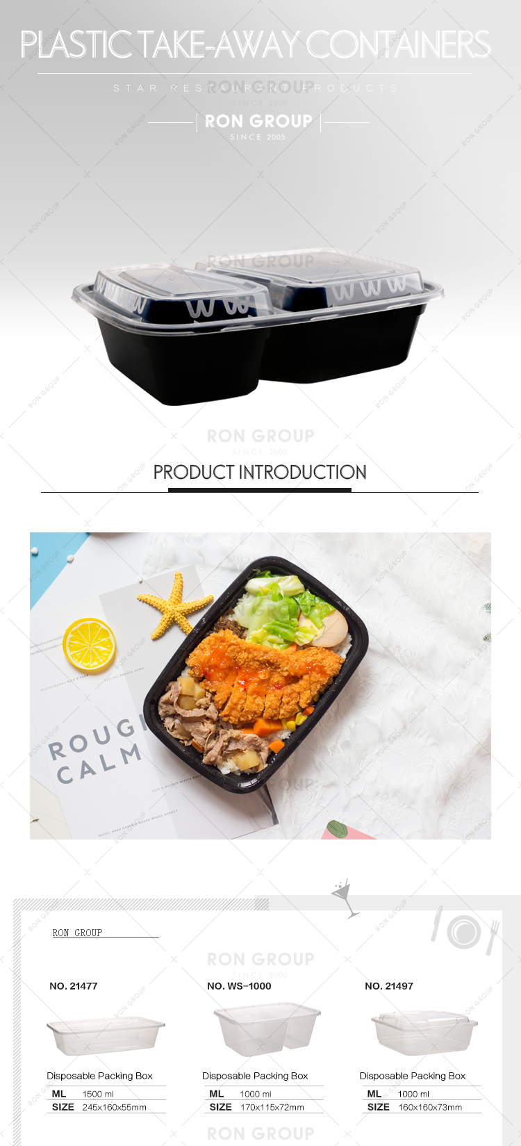 Food grade disposable 3 compartment microwave food container