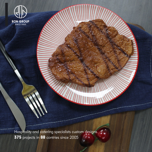 Wholesale Food grade restaurant elegance porcelain plate