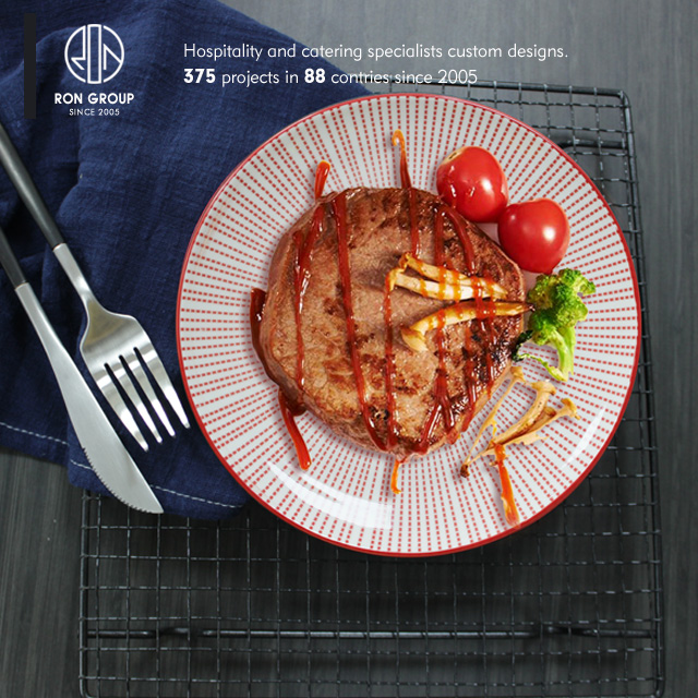 Wholesale Food grade restaurant elegance porcelain plate