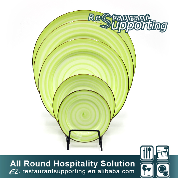 Foshan wholesale custom beautiful porcelain restaurant dessert plate sets