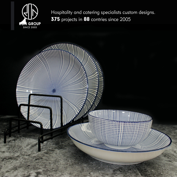 Beautiful and Good Quality restaurant 8 inch ceramic soup plate