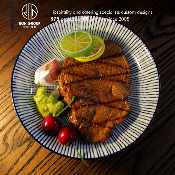 Beautiful and Good Quality restaurant 8 inch ceramic soup plate