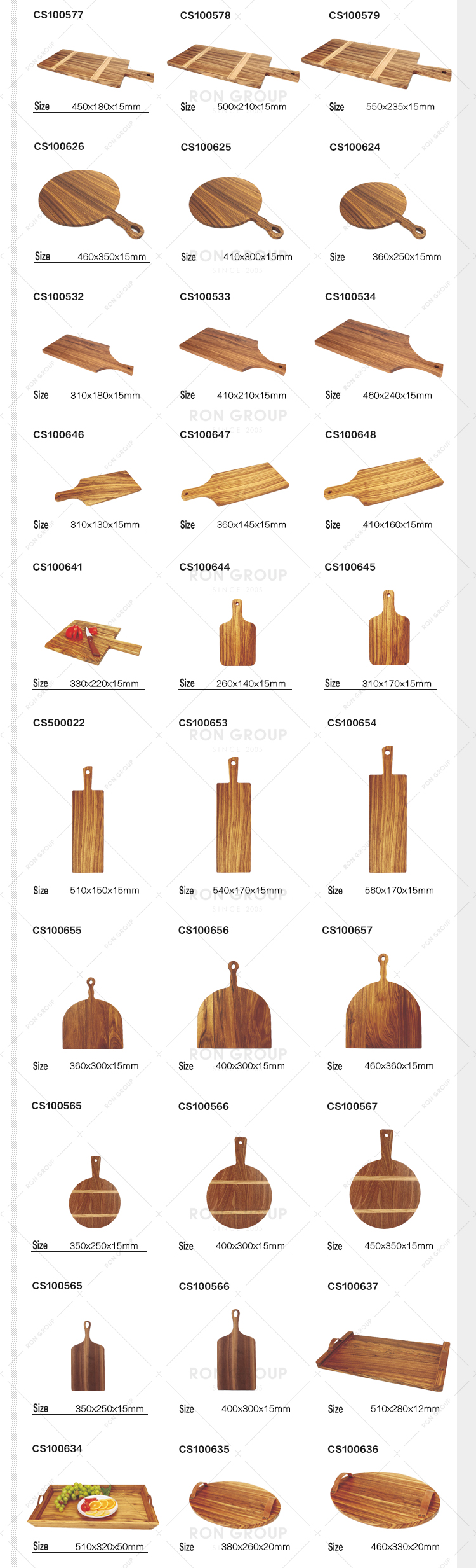 Custom restaurant round wooden pizza cutting board with handle
