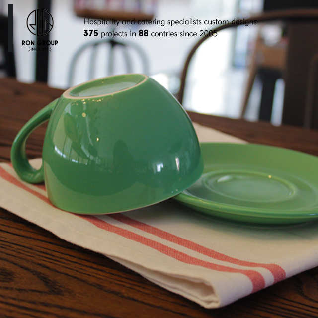 Foshan professional restaurant supplier coffee ceramic mug with handle