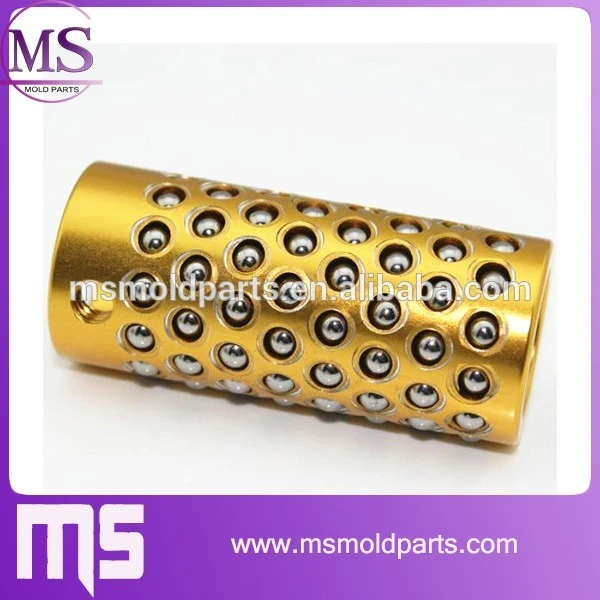 ball retainers, anodized ball retainers, golden ball retainers, threaded hole ball retainers.jpg