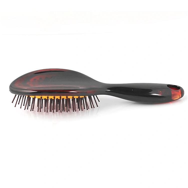 Xinlinda brand unique design oval shape amber air cushion massage hair brush personalized comb