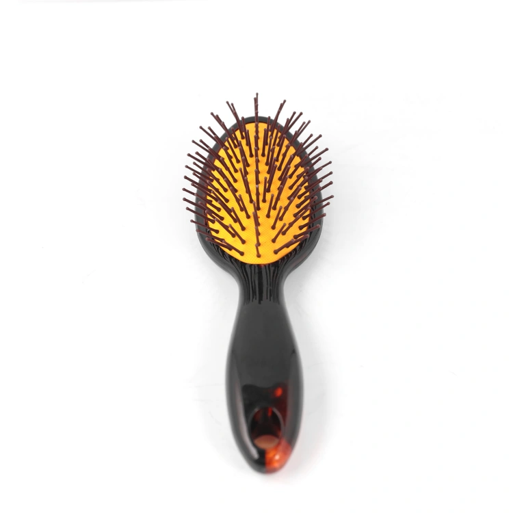 Xinlinda brand unique design oval shape amber air cushion massage hair brush personalized comb