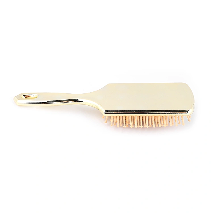 Xinlinda brand high quality hot sale cheap platin gold paddle hairbrush comb