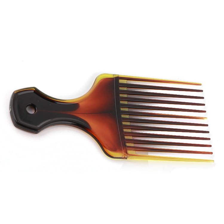 Xinlinda brand hot selling durable amber Customized Logo Colors Afro head massage beard comb
