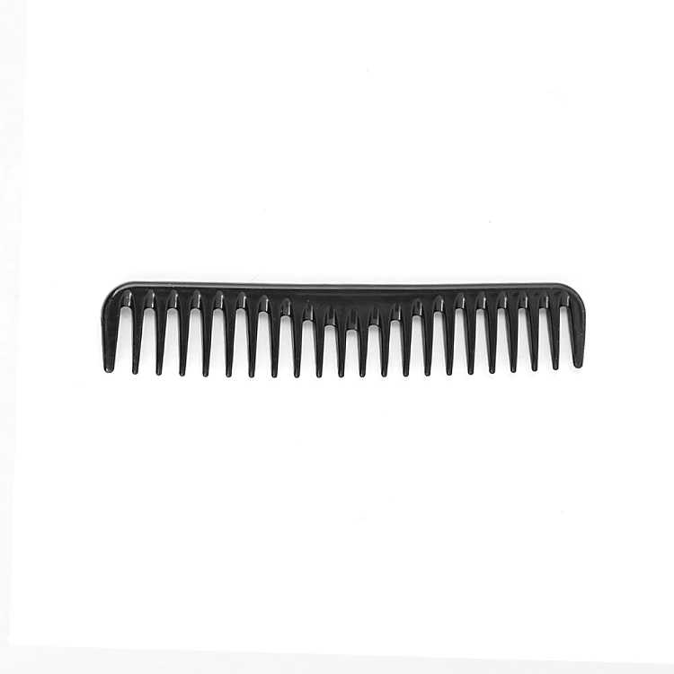 Xinlinda brand new arrival matt black fiber carbon long wide tooth comb