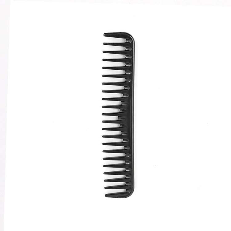 Xinlinda brand new arrival matt black fiber carbon long wide tooth comb