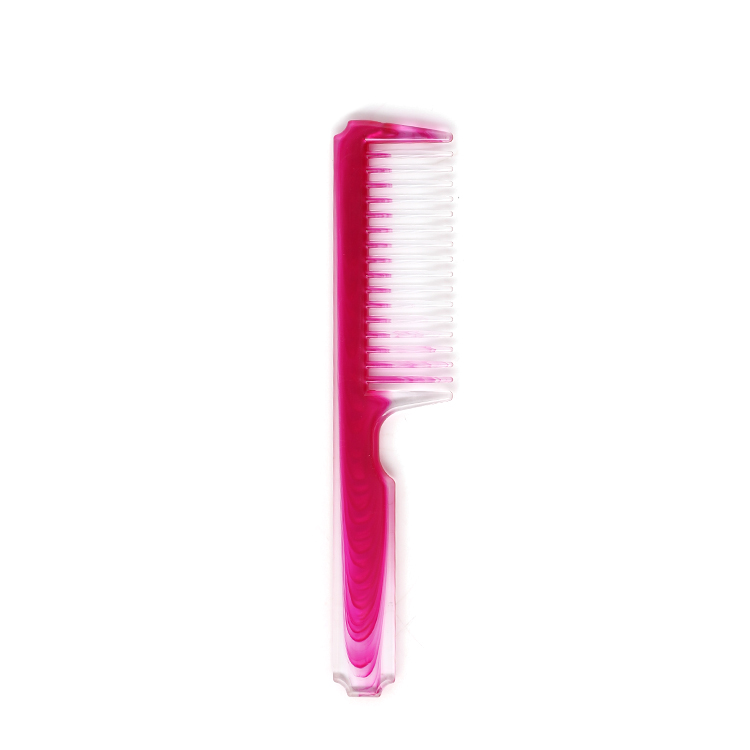 Xinlinda brand new design red color private label oval plastic smoothing plastic magic hair comb