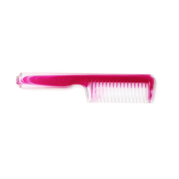 Xinlinda brand new design red color private label oval plastic smoothing plastic magic hair comb