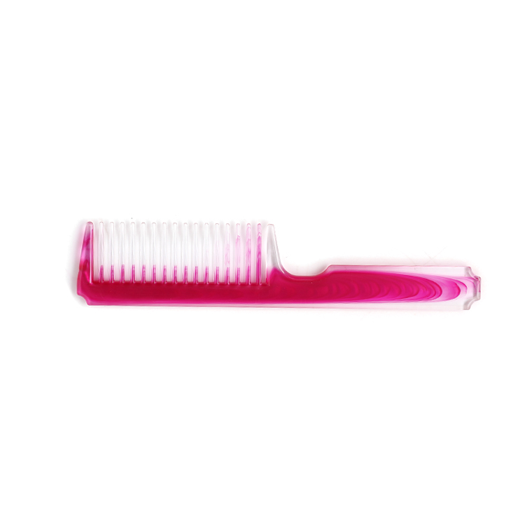 Xinlinda brand new design red color private label oval plastic smoothing plastic magic hair comb