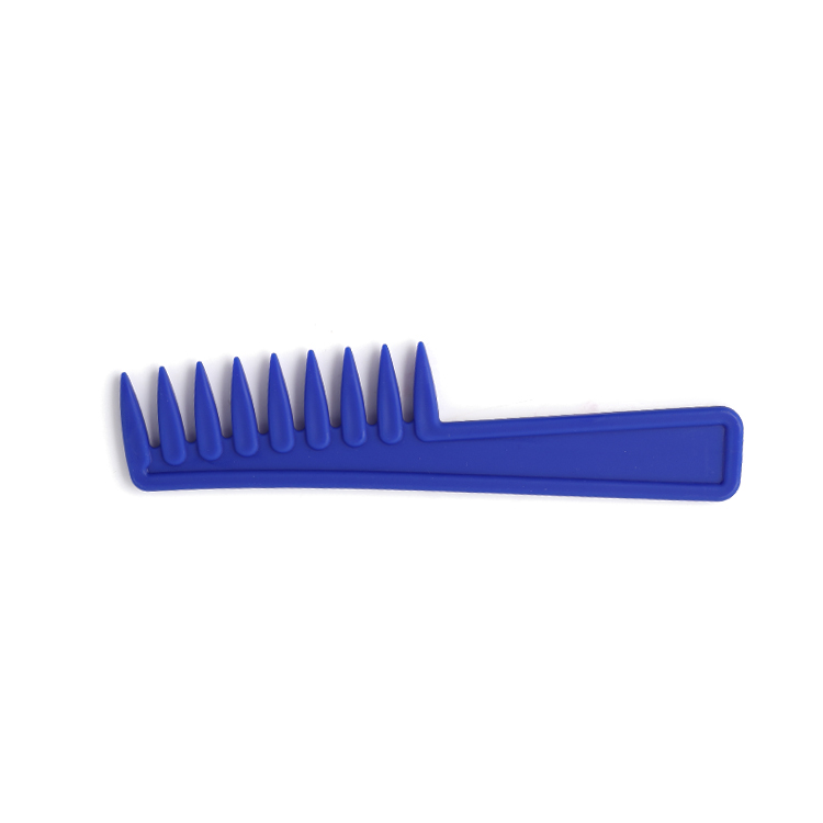Xinlinda brand Different types customized Popular blue plastic small wide tooth hair comb