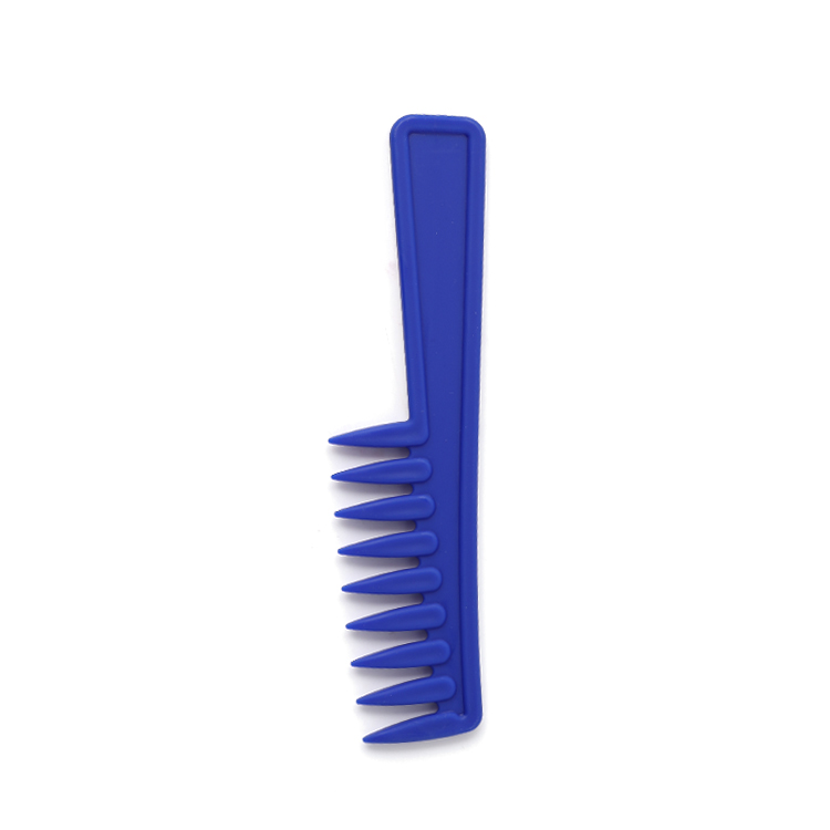 Xinlinda brand Different types customized Popular blue plastic small wide tooth hair comb