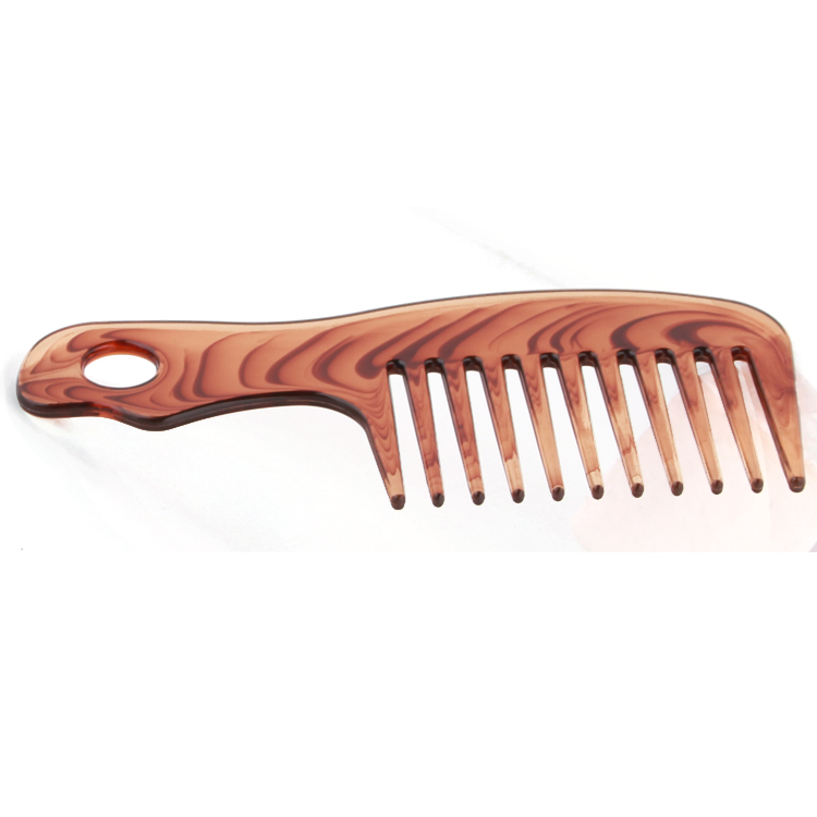 Xinlinda brand Factory direct sale plastic binding combs amber color mens comb
