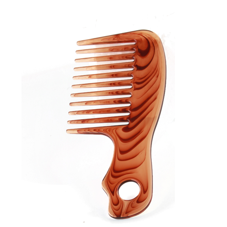 Xinlinda brand Factory direct sale plastic binding combs amber color mens comb