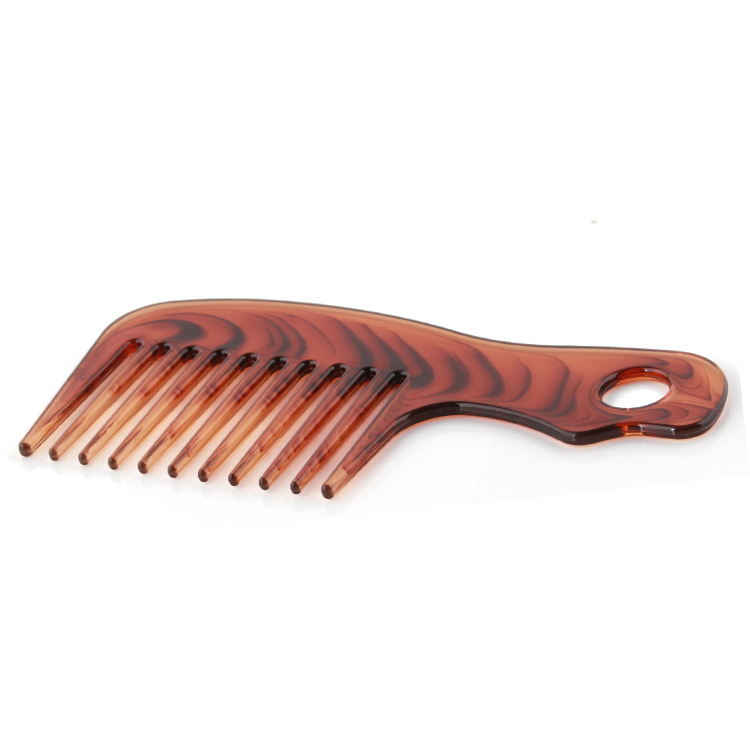 Xinlinda brand Factory direct sale plastic binding combs amber color mens comb