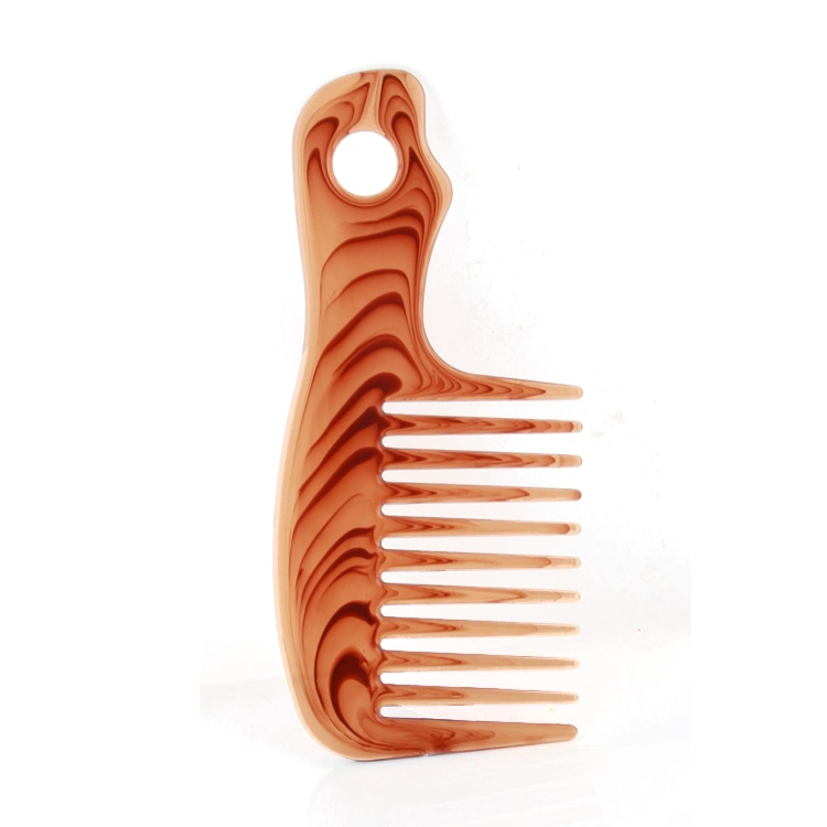 Xinlinda brand Factory direct sale plastic binding combs amber color mens comb