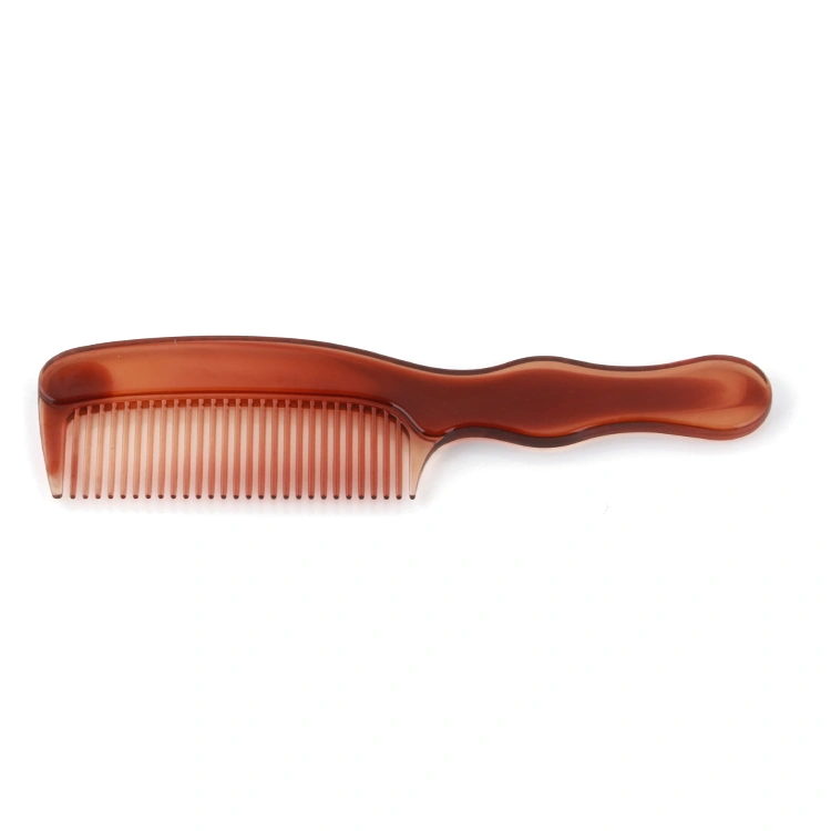 Xinlinda brand amber color handle tortoise shell comb personalized hair salon comb with logo