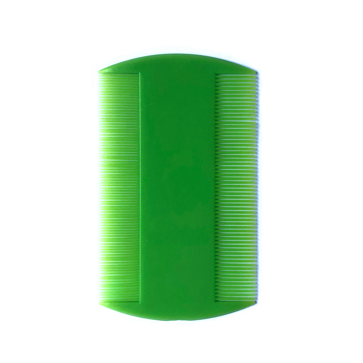 Xinlinda brand hot selling green color and custom color portable widely use plastic lice hair comb