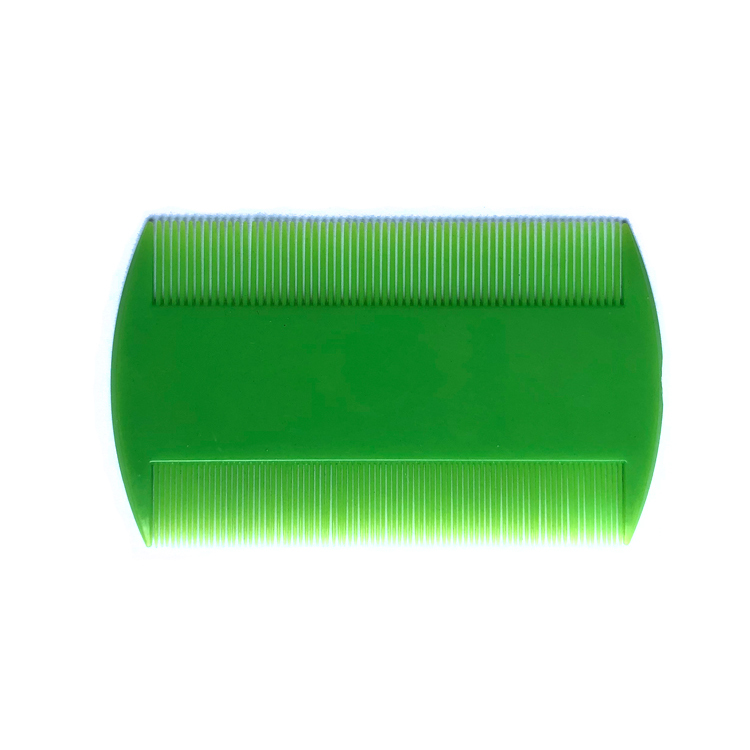 Xinlinda brand hot selling green color and custom color portable widely use plastic lice hair comb