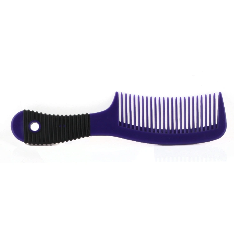 Xinlinda brand purple color high quality plastic wholesale household durable plastic hair brush hair comb