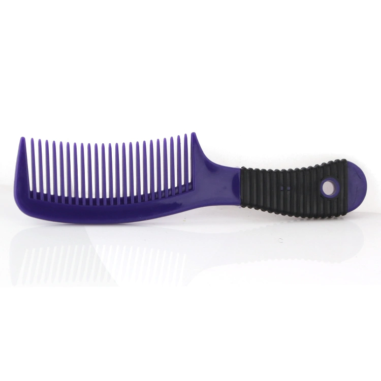 Xinlinda brand purple color high quality plastic wholesale household durable plastic hair brush hair comb
