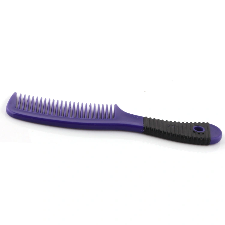 Xinlinda brand purple color high quality plastic wholesale household durable plastic hair brush hair comb