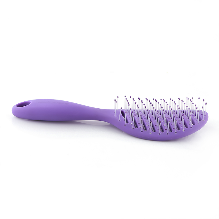 Xinlinda brand Wholesale professional bone hair brush salon equipment rubber flexible boar bristle nylon brush