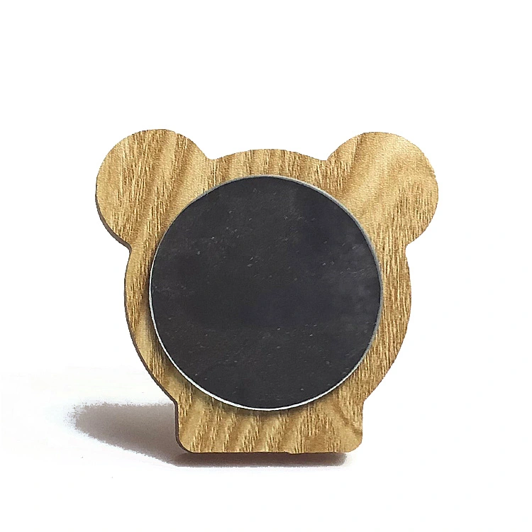 Custom size women single side cute portable wooden folding mini vanity mirror