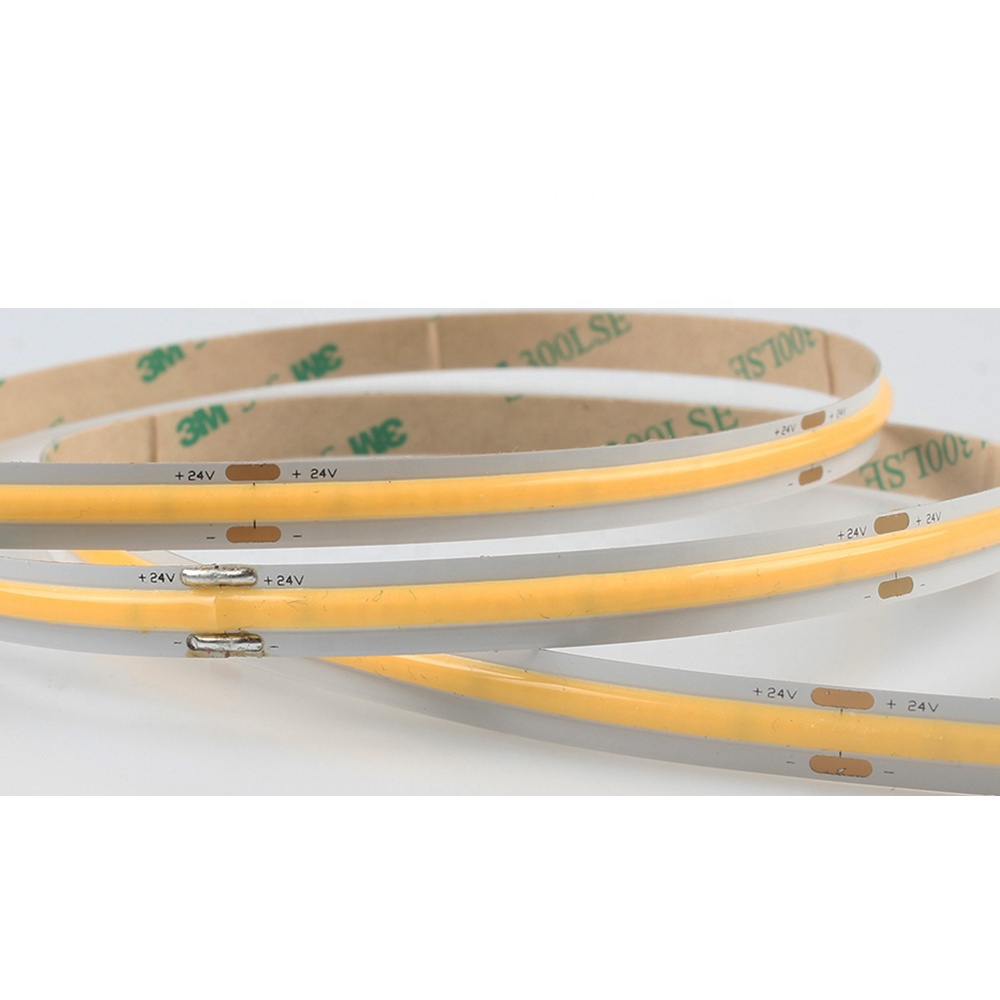 DC12V/24V COB Single Color Flexible LED Strip Cri90 without Light Dot
