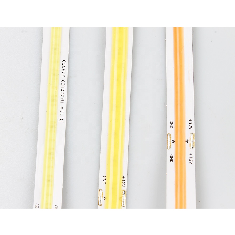 DC12V/24V COB Single Color Flexible LED Strip Cri90 without Light Dot
