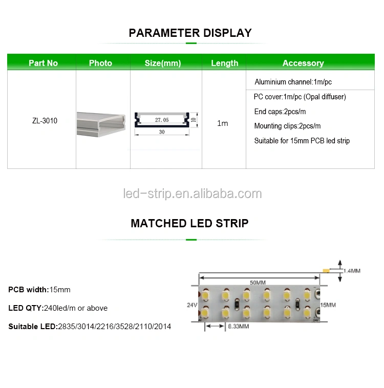U Shape aluminum extrusion profile led lighting aluminum profile windows and door