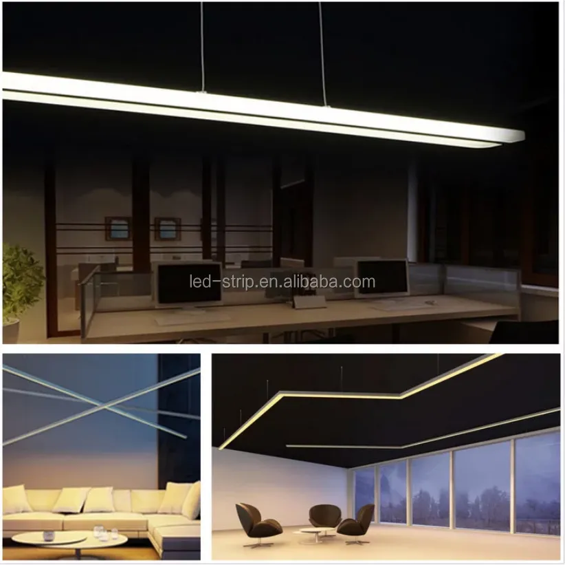 Anodized 6063 Aluminum Extrusion Profile For LED Strip Light Housing