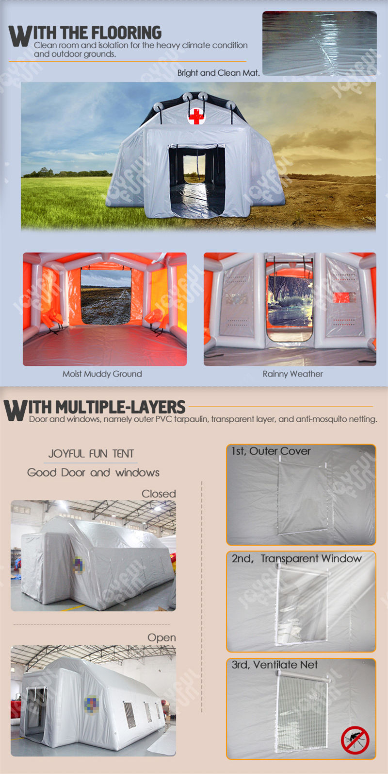Outdoor Anti-virus Inflatable Tent