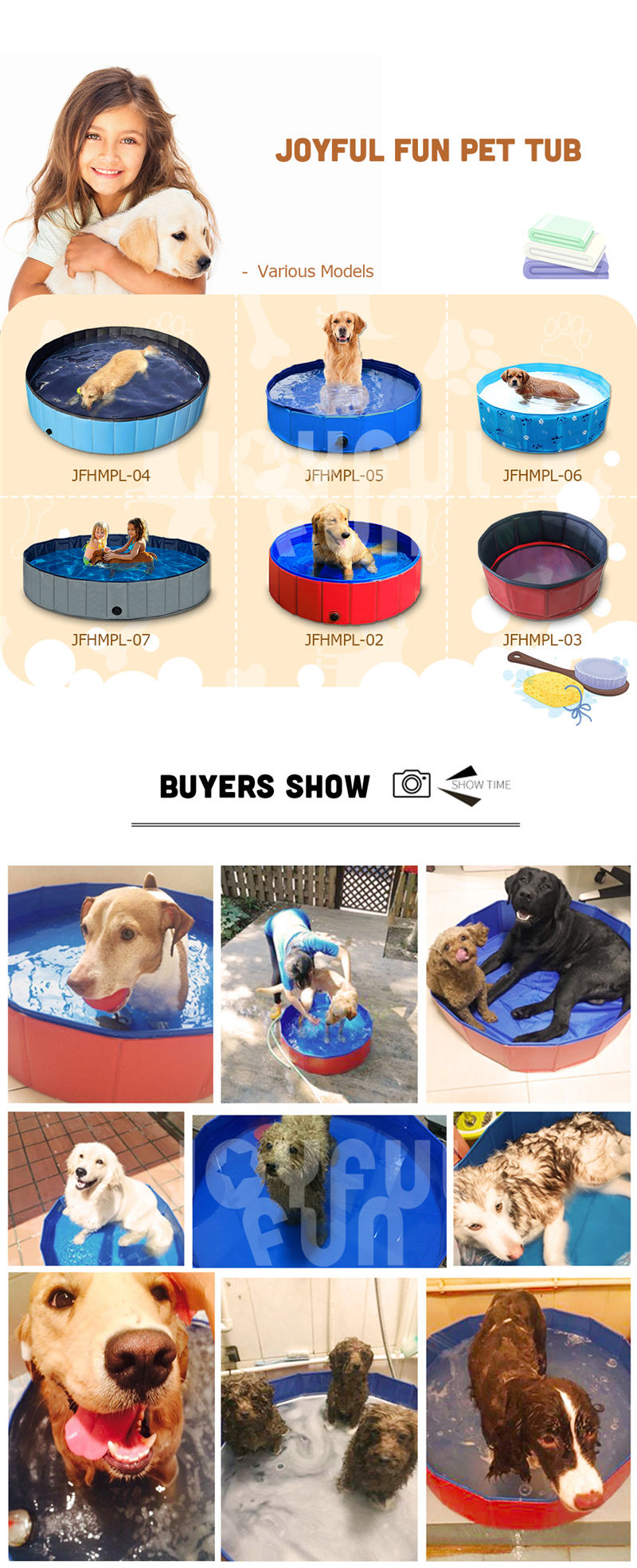 Pet Pool and Bathing Tub