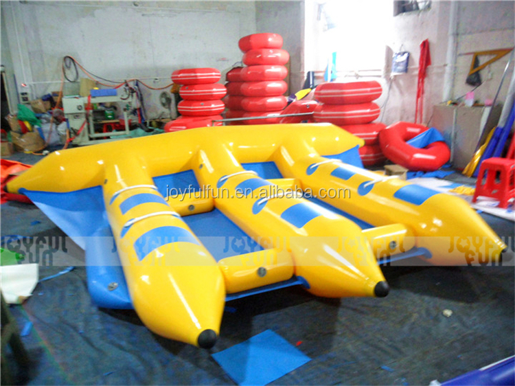 Popular water game inflatable fly fish tube towable inflatable fly fish boat JFSPWFH-04-2.JPG
