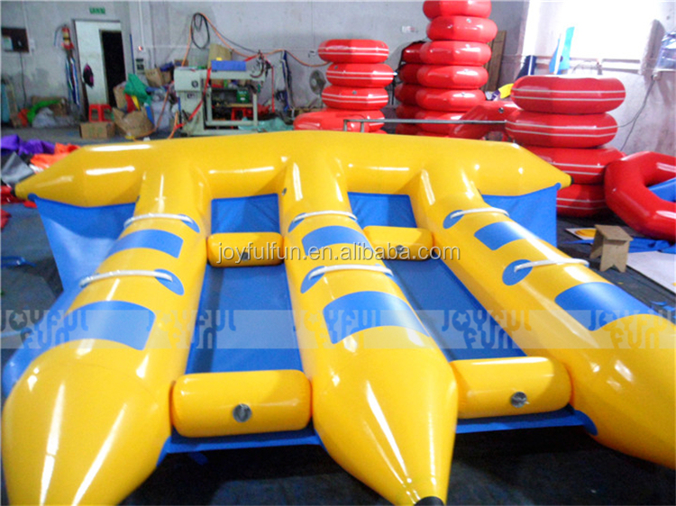 Popular water game inflatable fly fish tube towable inflatable fly fish boat JFSPWFH-04-4.JPG