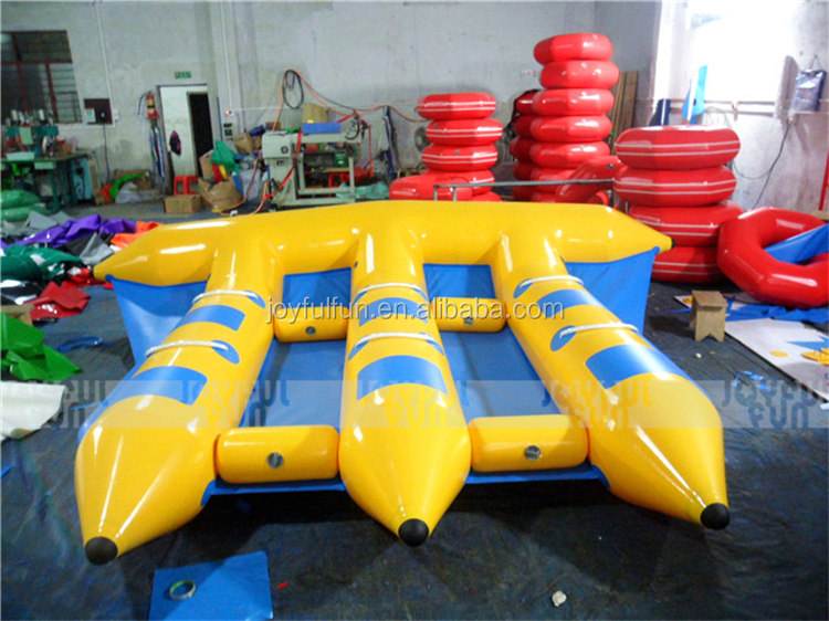 Popular water game inflatable fly fish tube towable inflatable fly fish boat JFSPWFH-04-1.JPG