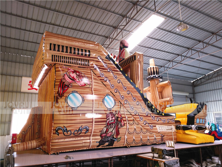 China factory classic Pirate Ship inflatable slide playground for sale JFPG-18-4.jpg